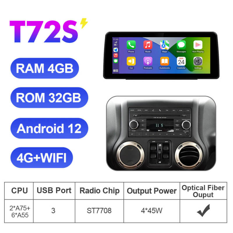 ISUDAR 12.3 Inch Android 12 Car Radio For Jeep/Wrangler/Commander/Grand Cherokee/Dodge