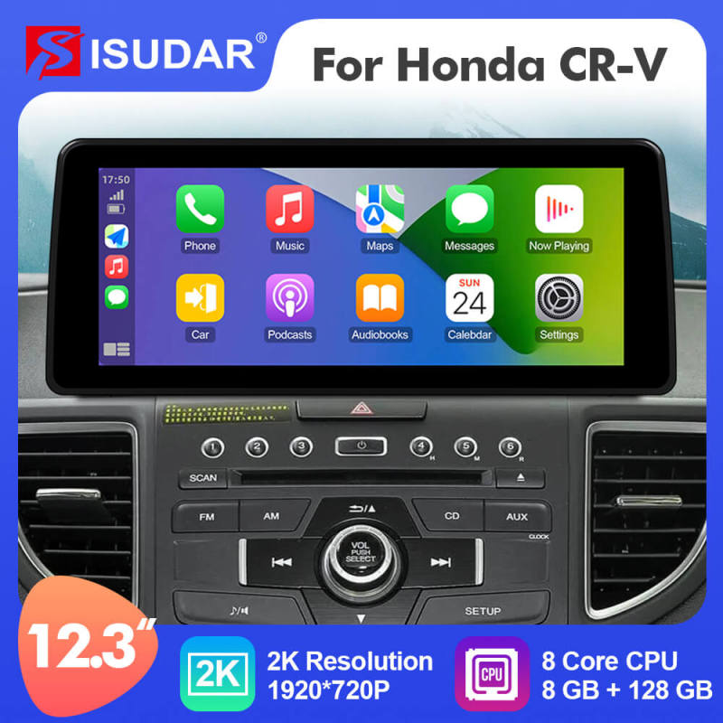 ISUDAR 12.3 Inch Android 12 Car Radio For Honda CRV CR-V 2012-2016