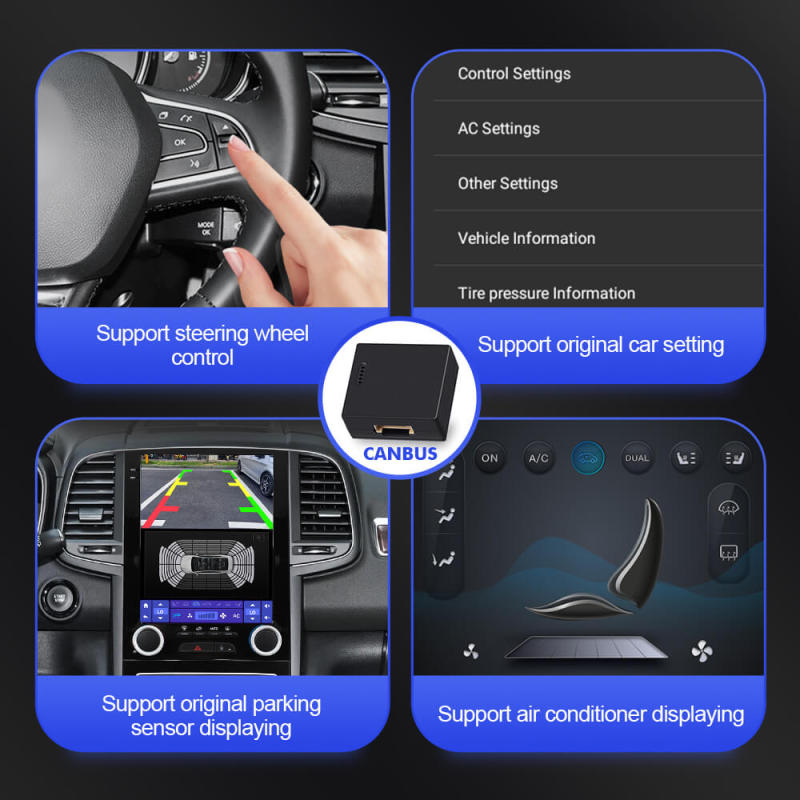 ISUDAR Android 12 9.7 inch Car Radio For Renault Samsung SM6 Talisman Koleos Megane 4 2017 Tesla Style Stereo
