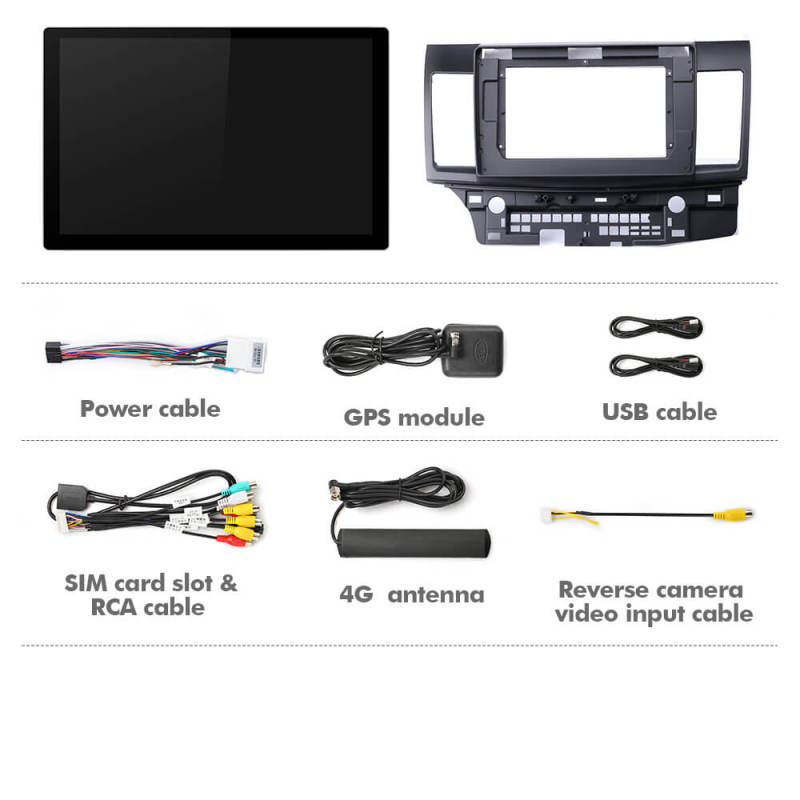 ISUDAR 2K 13.1'' Android 10 Car Multimedia Radio Player For Mitsubishi Lancer 2007 - 2013 Carplay