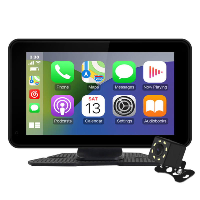 Universal Portable Multimedia Player 7” PND  IPS Screen Car Radio  Wireless Carplay & Android Auto