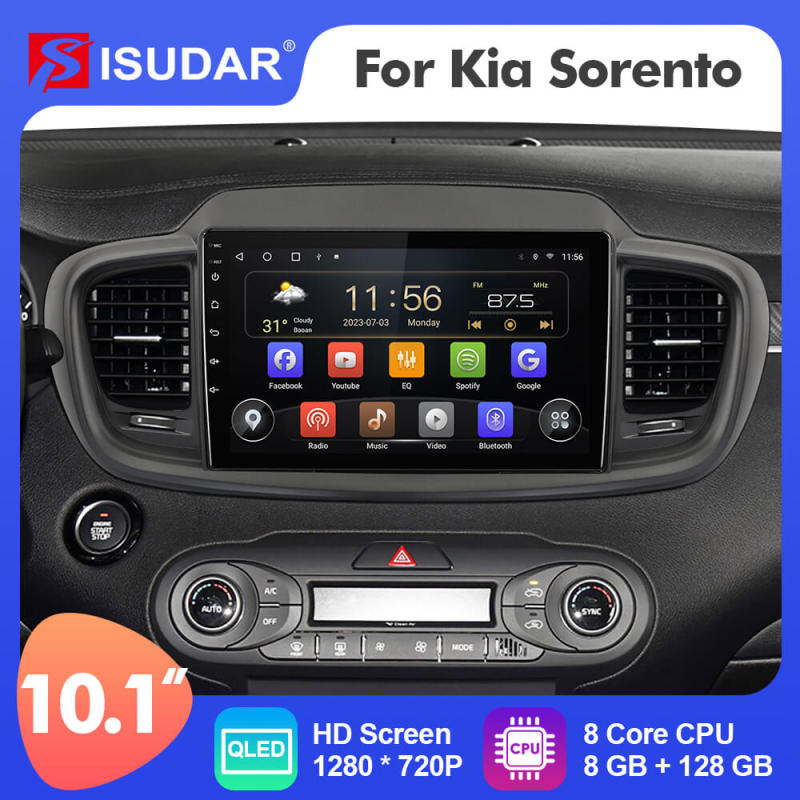 T72  For Kia Sorento 3 2014 - 2017 Head Unit  Car Radio Multimidia Video Player Navigation