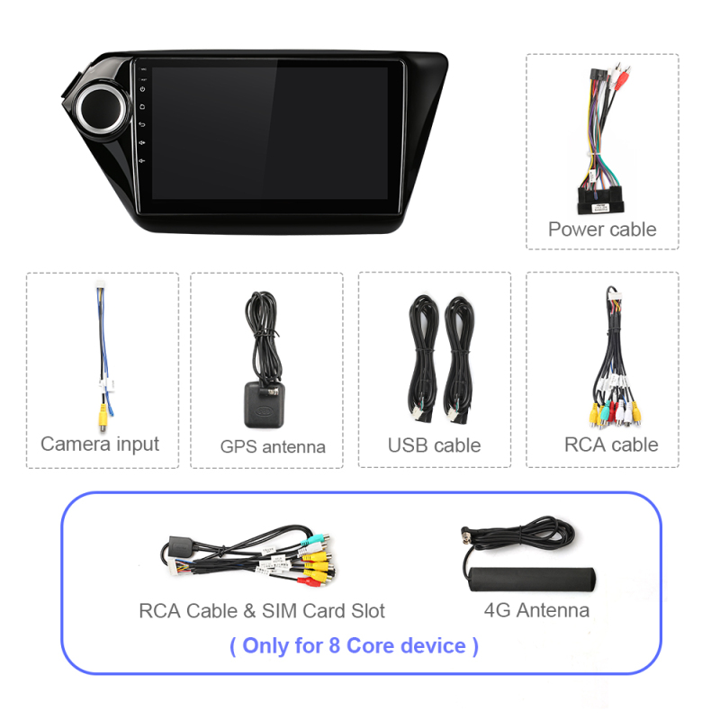 T72  For Kia Rio 3 4 2011-2016 Android Head Unit  Car Radio Multimidia Video Player Navigation