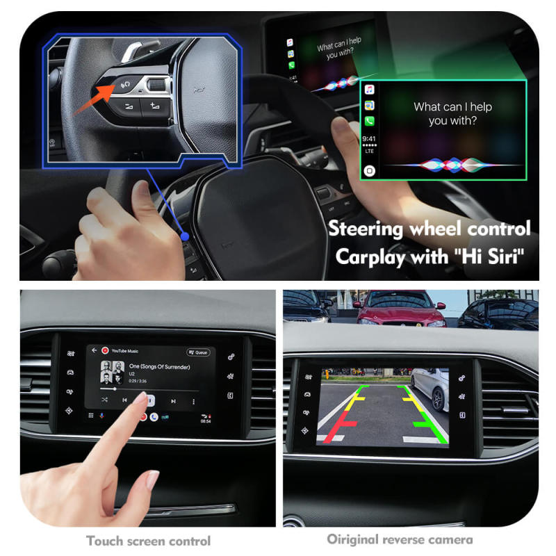 Carlinkit Wireless Apple Carplay adapter For Peugeot & Citroen 308,408,C5,C6, C4,Sega,4008,5008 DS