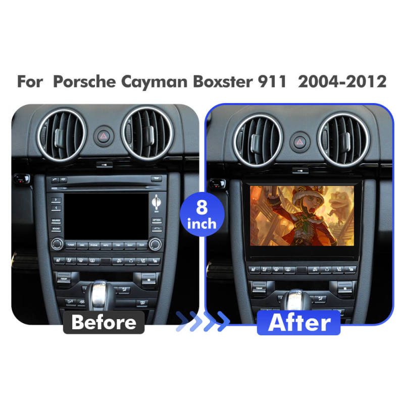 ISUDAR Android 12 1280*720P Car multimedia For Porsche Cayman Boxster 911 PCM 3.0 2004-2012 Android head unit