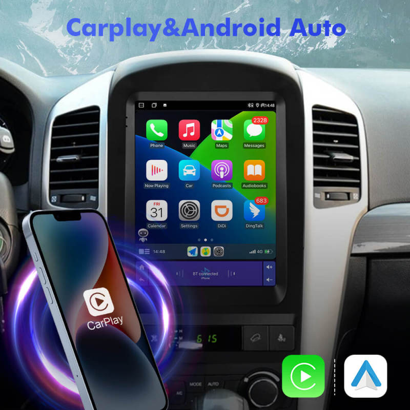 ISUDAR Android 12 Tesla Style Car Radio For Chevrolet Captiva 2006-2012 Auto Multimedia