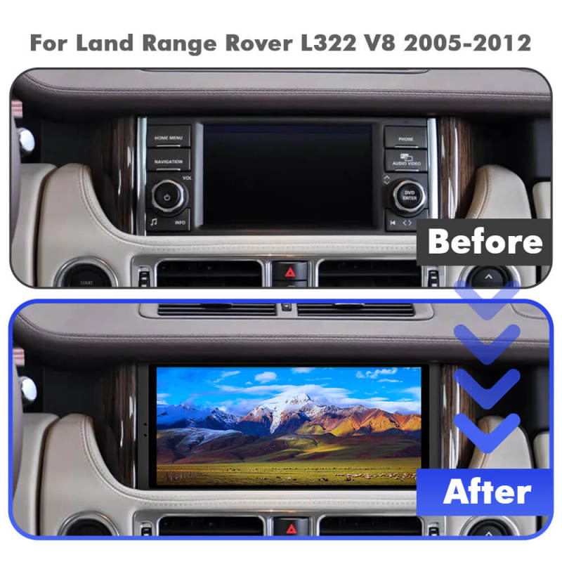 ISUDAR T72 Android 12 10.33 Inch 1920*720P Car head unit stereo for Land Rover Range Rover V8 2005-2012