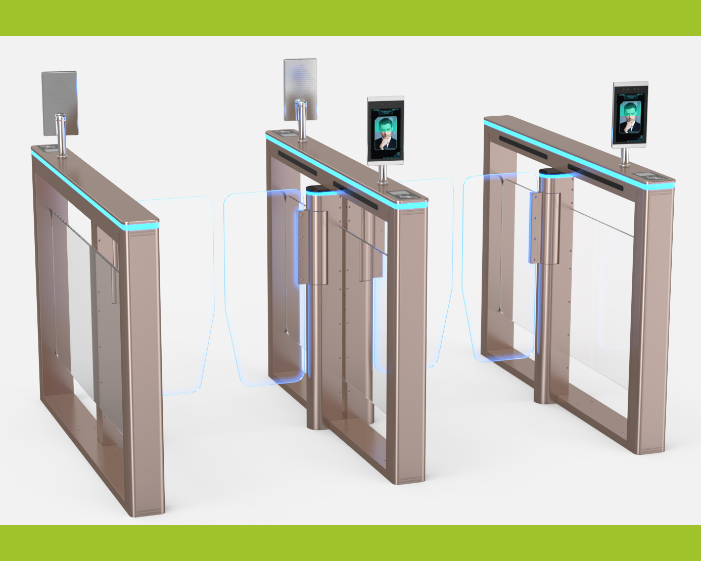 Face recognition access control and attendance turnstile gate installation tutorial