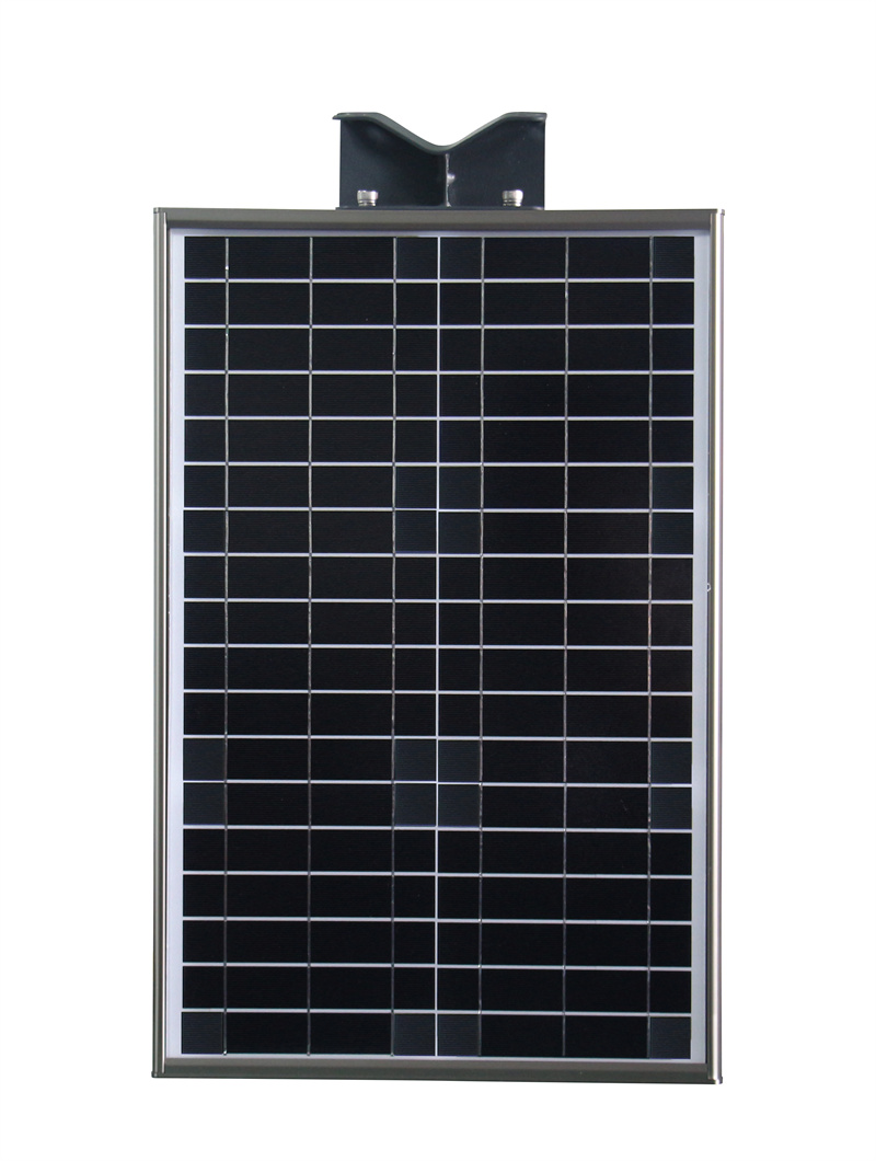 Integrated Solar Powered Street Lights 30W In Black Body