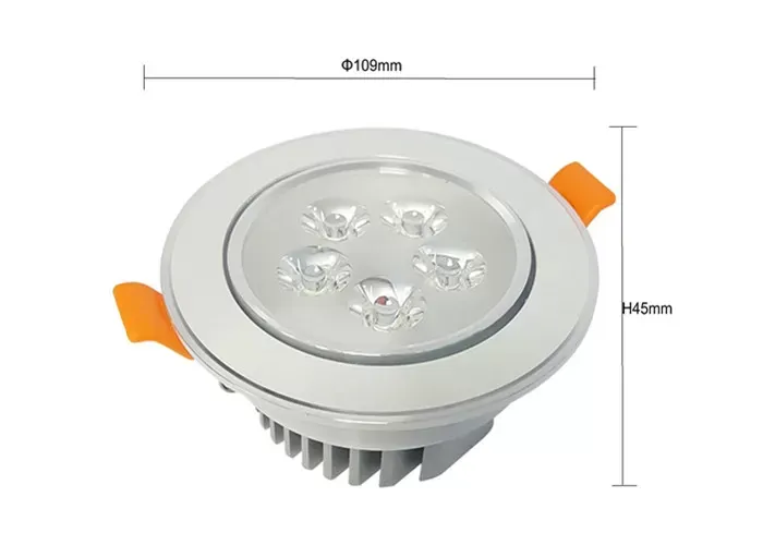 Warm White Led Recessed Ceiling Lights 30 / 60 / 90 Degree For Jewelry Store