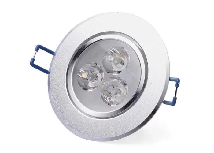 High Brightness Led Downlight Lamps 3 Millimeter Thickness With Oxidated Radiator