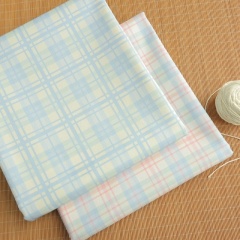Gingham & Bow Print Muslin Fabric | Infant Lovey Blanket Material