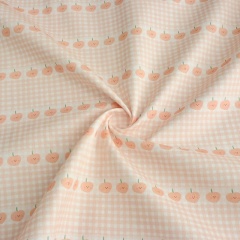 Gingham & Bow Print Muslin Fabric | Infant Lovey Blanket Material