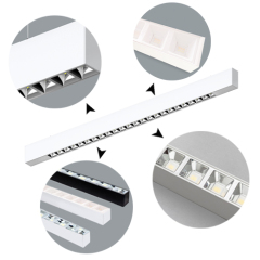 ZJESL Zeus Type reflective cup deisgn LED linear light office lighting 30W 120LM/W 3000K