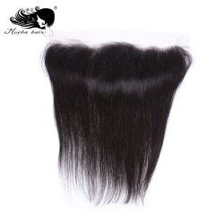 Mocha Hair 13*4 Lace Frontal Closure Brazilian Virgin Straight Hair Bleached Knot 100% Human Hair