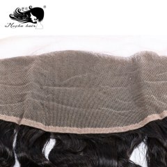 Mocha Hair 13*4 Lace Frontal Closure Loose Wave Brazilian Virgin Hair Bleached Knot 100% Human Hair Natural color