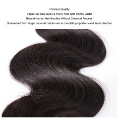 MOCHA Hair 10A Peruvian Virgin Hair Body Wave 3 Bundles 100% Unprocessed Human Hair Extension Free Shipping Natural Color