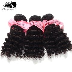 Mocha Hair Malaysian Vrigin Hair Deep Curly Wave 100% Human Hair Weave 3 Bundles Natural Color 12"-28" Free Shipping