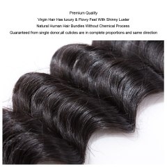 Mocha Hair Loose Wave 10A peruvian Virgin Hair extension Nature Color 12"-28 100% Unprocessed Human Hair Weaves 12inch-26inch