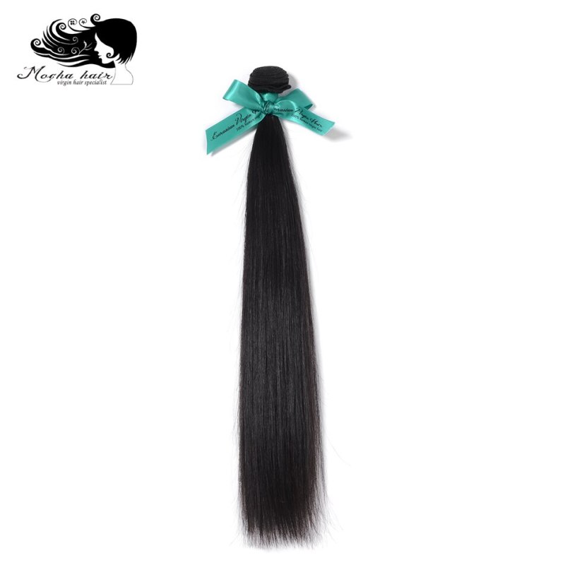 Mocha Hair 10A Eurasian Hair Virgin Straight Hair Extensions 3pcs/lot 8"-26" Natural Color