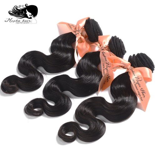 MOCHA Hair 10A Indian Virgin Hair Body Wave 3 Bundles10"-26"100% Unprocessed Human Hair Extension Natural Color Free Shipping