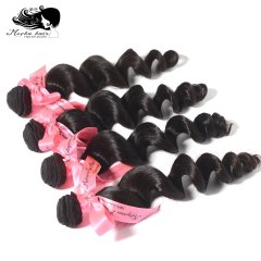 Mocha Hair 10A Malaysia Virgin Hair extension Loose Wave 12"-28" Nature Color 100% Human Hair Weaves