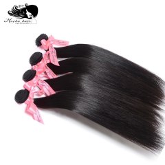 Mocha Hair 10A Malaysia Virgin Straight Hair extension 8"-28" Nature Color 100% Unprocessed Human Hair Weaves