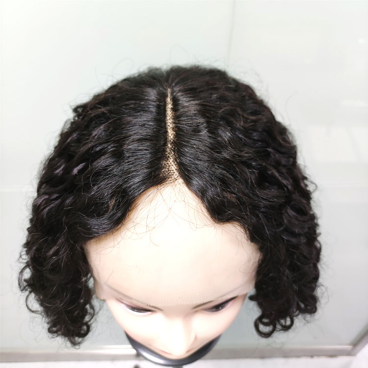 Mocha Hair Human Hair Wigs With Baby Hair T Part Lace Wig Pre Plucked Italian Curly Lace Front Wig