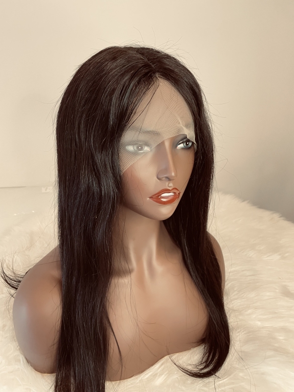 Mocha Hair Human Hair Wigs With Baby Hair T Part Lace Wig Pre Plucked Straight Hair Lace Front Wig