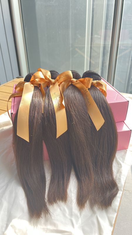 Big sales !!! 4 bundles of  14inch  MOCHA Hair  Straight virgin  Hair 10A Brazilian Virgin Hair Natural  brown Color
