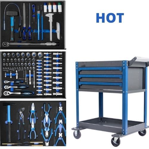 HOT Detachable size saving 99pcs workshop rolling tool Organizer with toolkit