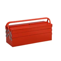 Protable 17" with 3 Layers and 5 Trays Folding Tool Box