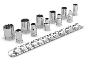 11pce 1/4" Drive 12 Point 4-14mm Metric Socket Set