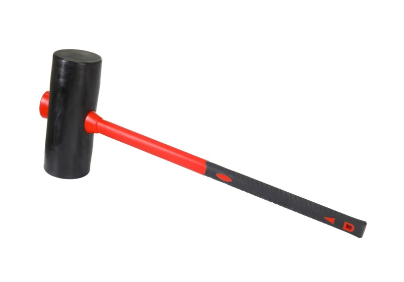 LARGE RUBBER MALLET HAMMER 6KG 210OZ \ 13LB