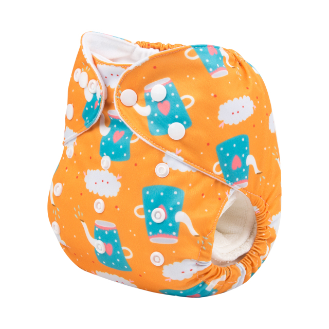 ALVABABY One Size Print Pocket Cloth Diaper -Cup(H180A)