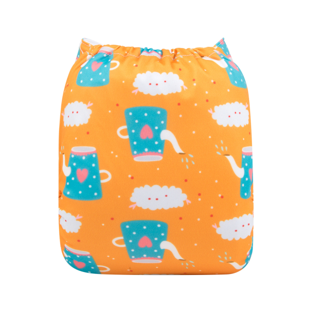 ALVABABY One Size Print Pocket Cloth Diaper -Cup(H180A)