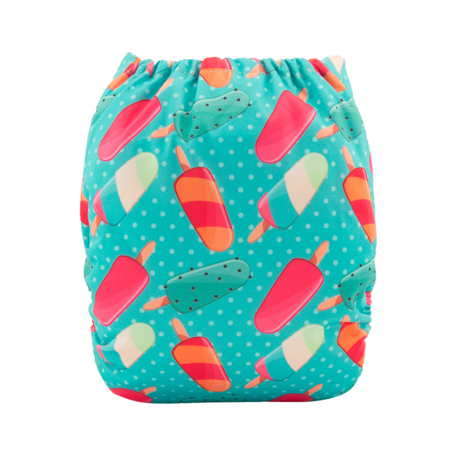 ALVABABY One Size Print Pocket Cloth Diaper -Ice cream(H108A)