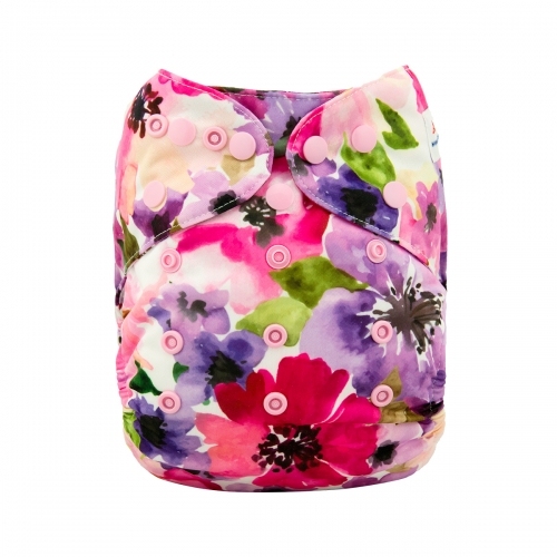 ALVABABY Diaper Cover with Double Gussets Flower(DC-H065)
