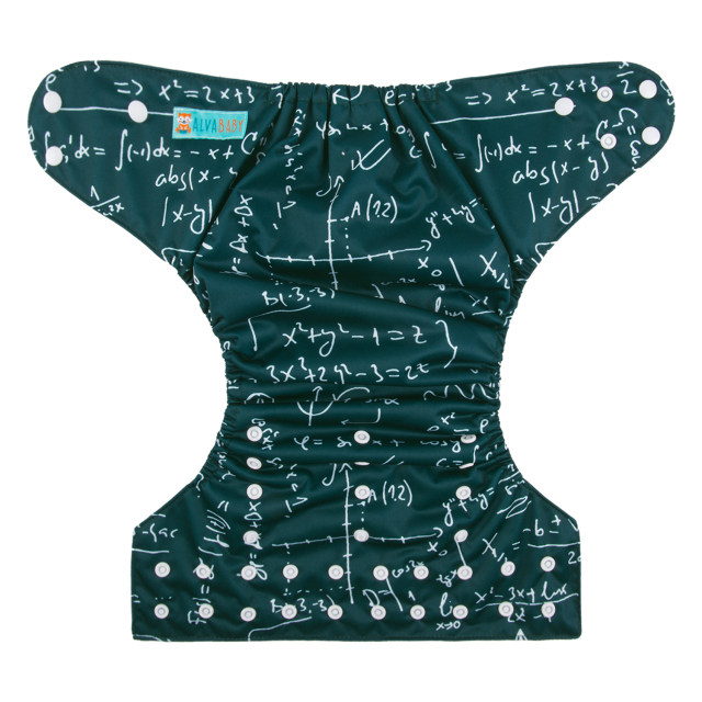 ALVABABY Big Size Pocket Cloth Diaper -Math (ZH052A)