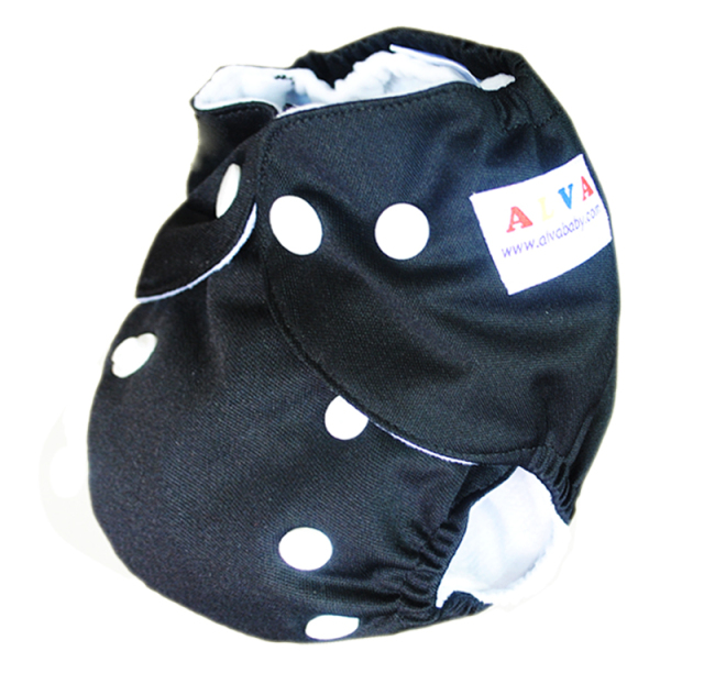 ALVABABY Newborn Pocket Cloth Diaper-Black(SB26A)
