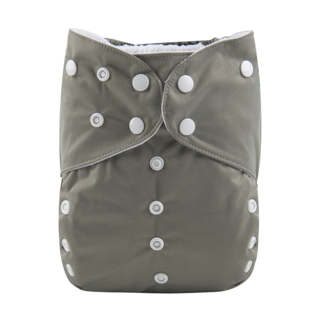 ALVABABY Big Size Pocket Cloth Diaper -Grey (ZB29A)