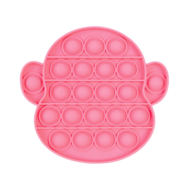 1PCS Bubble Fidget Sensory Toy Pink Monkey