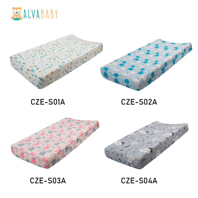 ALVABABY Stretchy Changing Pad Cover and Soft Baby Cradle Mattress