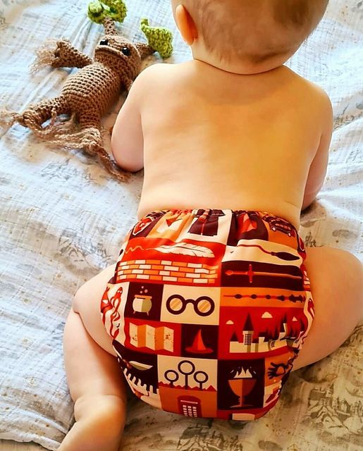 ALVABABY One Size Positioning Printed Cloth Diaper -Harry Potter(YD03A)