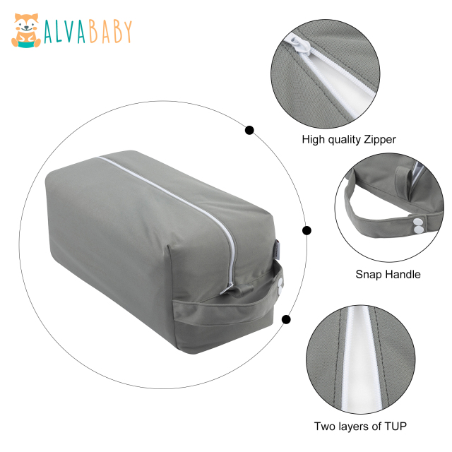 ALVABABY Diaper Pod with Double TPU layers -Grey (LP-B29A)