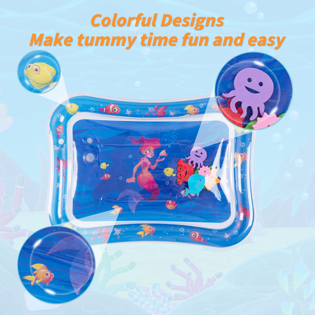 Tummy Time Baby Water Mat/ Inflatable Baby Water Play Mat for Infants and Toddlers Baby Toys-WPF13