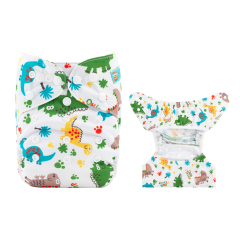 ALVABABY Reusable Cloth Diaper Cover with Double Gussets One Size -(DC-H147)