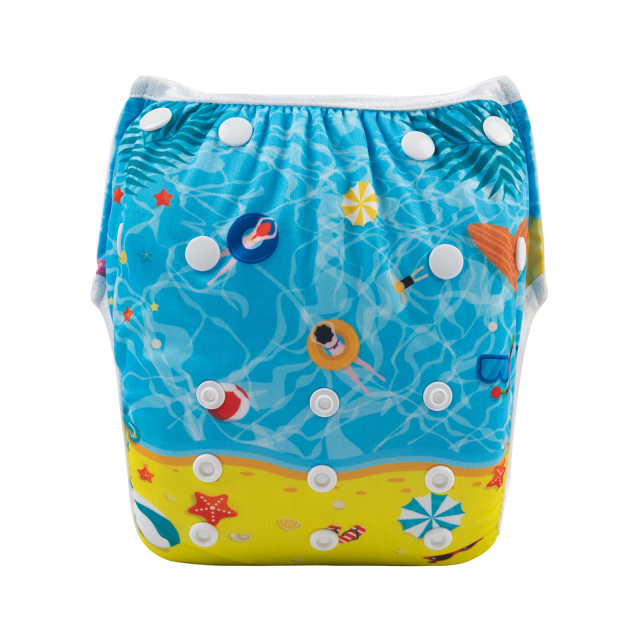 ALVABABY 2PCS Printed Swim Diapers (2SW-WZ19)