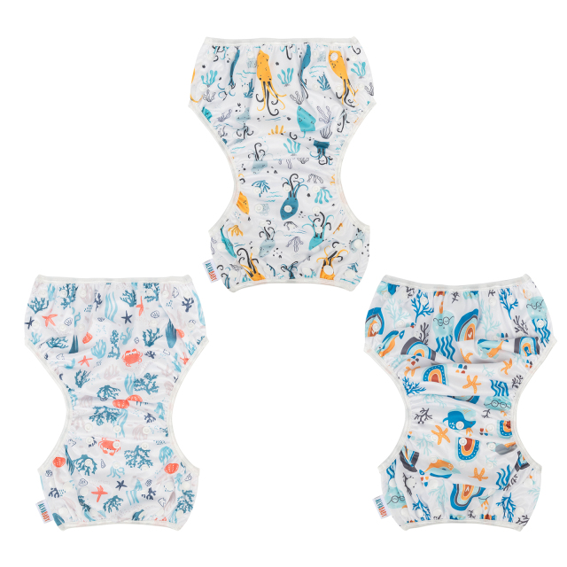 ALVABABY 3PCS Printed Swim Diapers (3SW-WZ13)