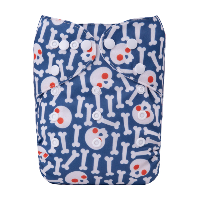 ALVABABY Halloween One Size Positioning Printed Cloth Diaper -(QD67A)
